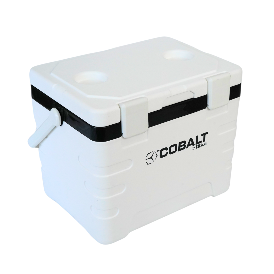 Blue Coolers - Cobalt 37 Quart Weekender Cooler- White - Angled View