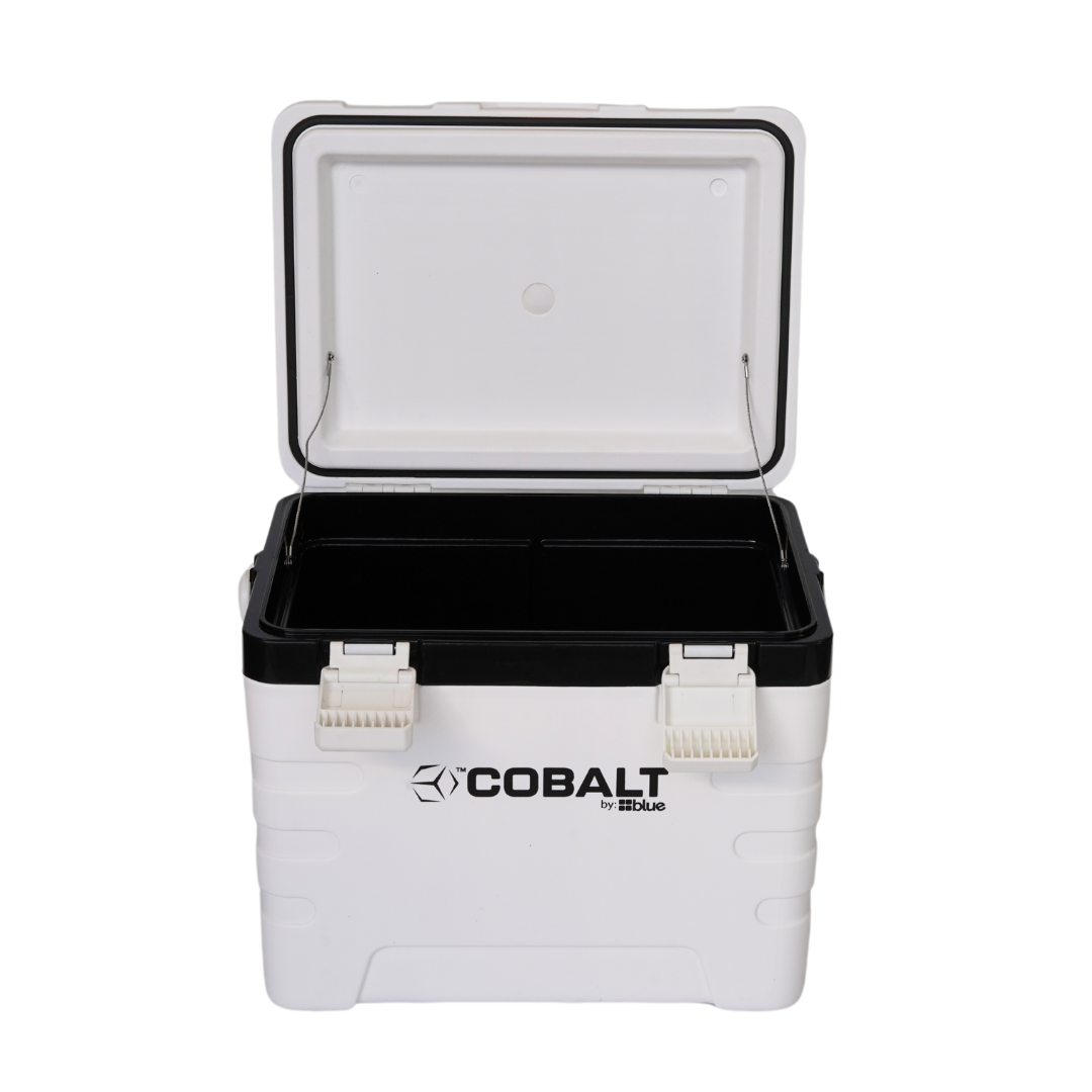 Blue Coolers - Cobalt 37 Quart Weekender Cooler- White - Open Lid