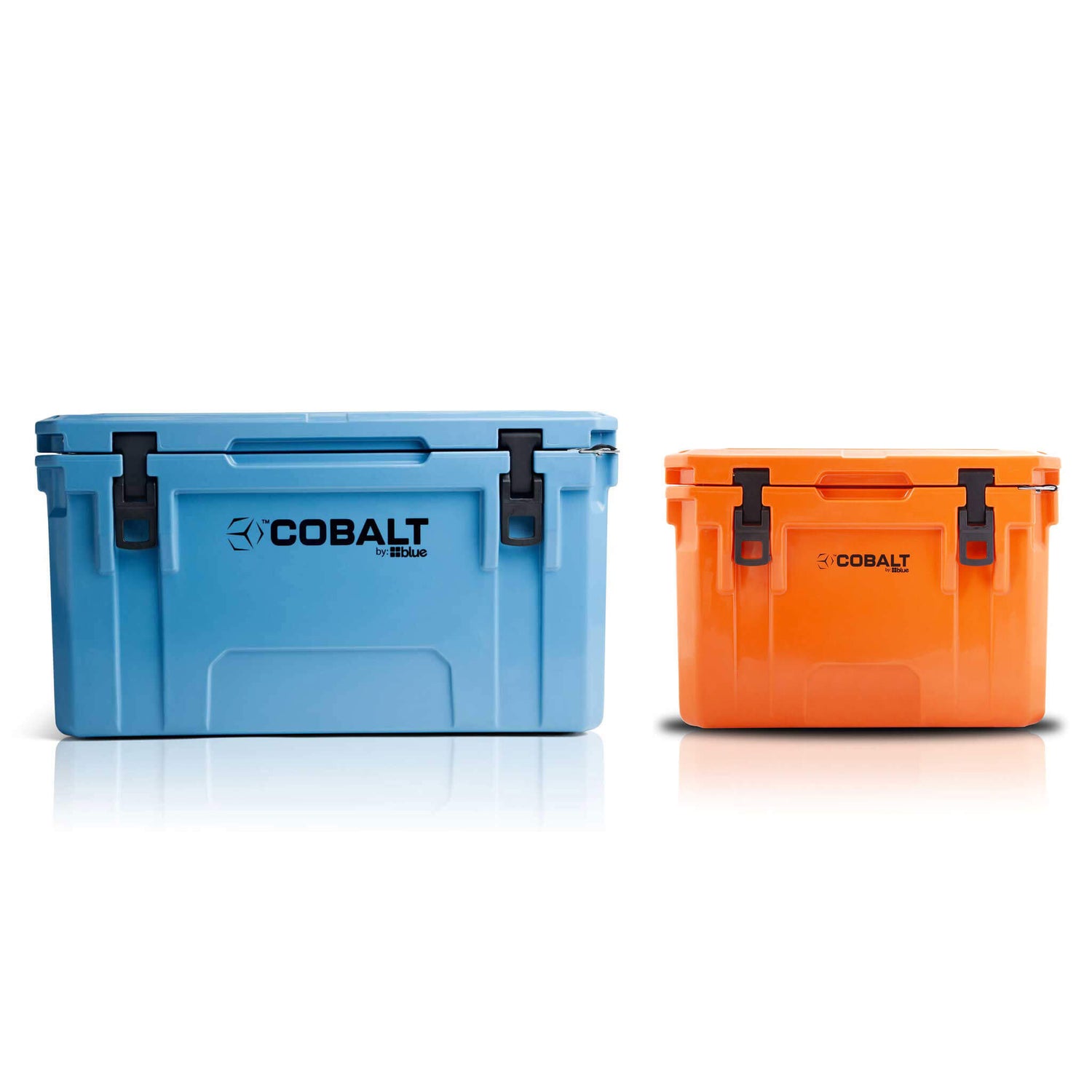 Blue Coolers - Cobalt 55 Bundle - 25Q + 55Q Cooler Bundle - Blue and Orange