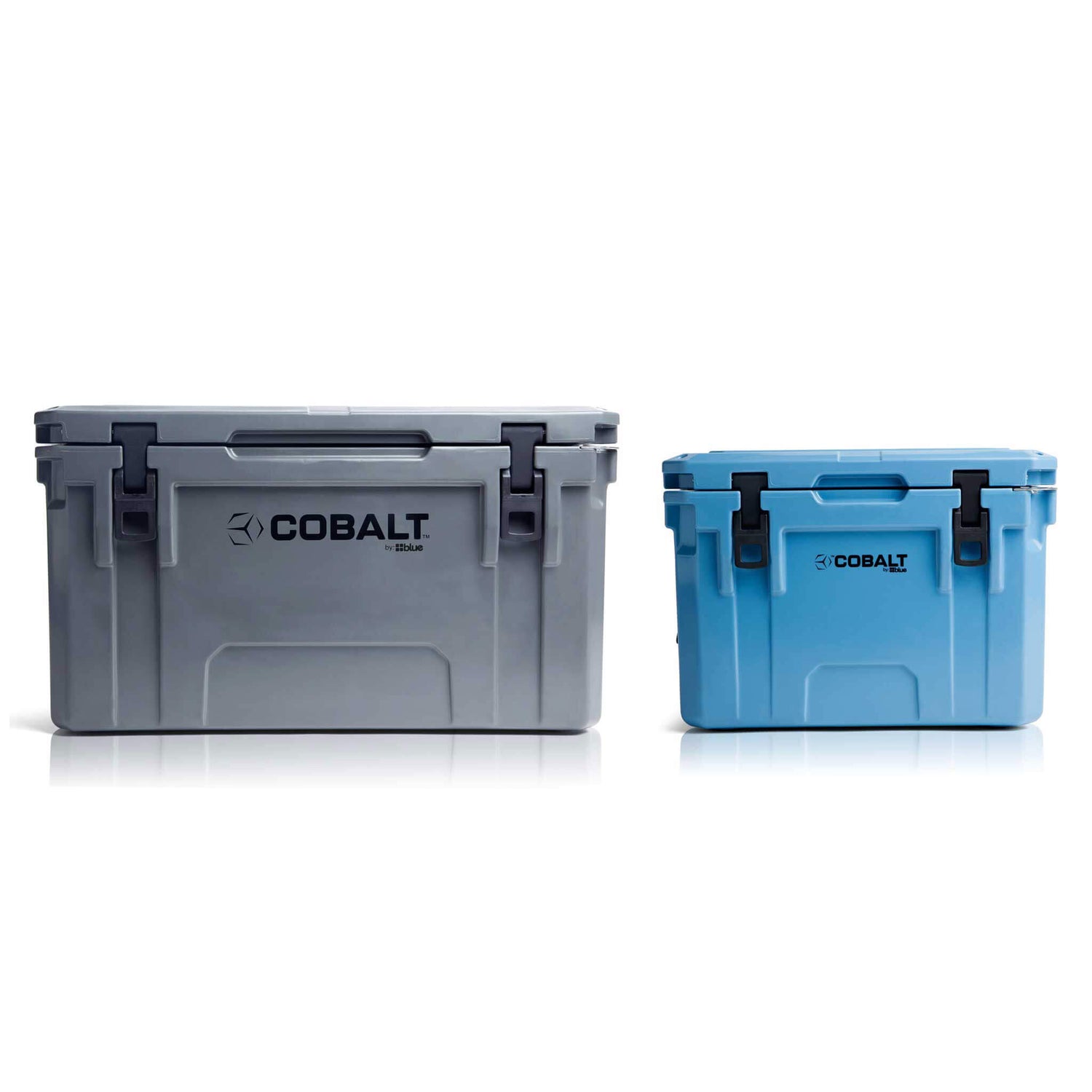 Blue Coolers - Cobalt 55 Bundle - 25Q + 55Q Cooler Bundle - Gray and Blue