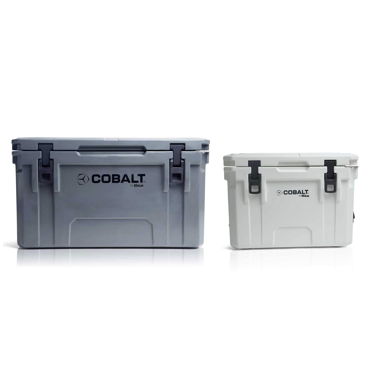 Blue Coolers - Cobalt 55 Bundle - 25Q + 55Q Cooler Bundle - Gray and White