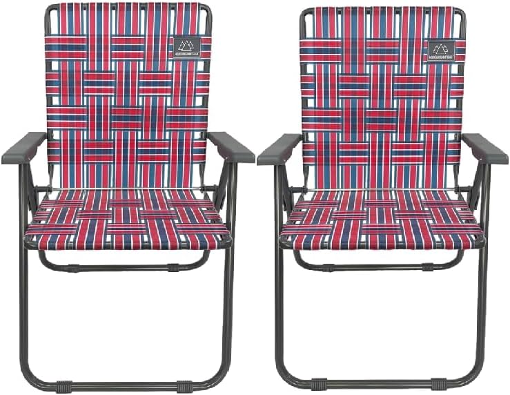 Retro Camp Chair - Red/Blue - Promo