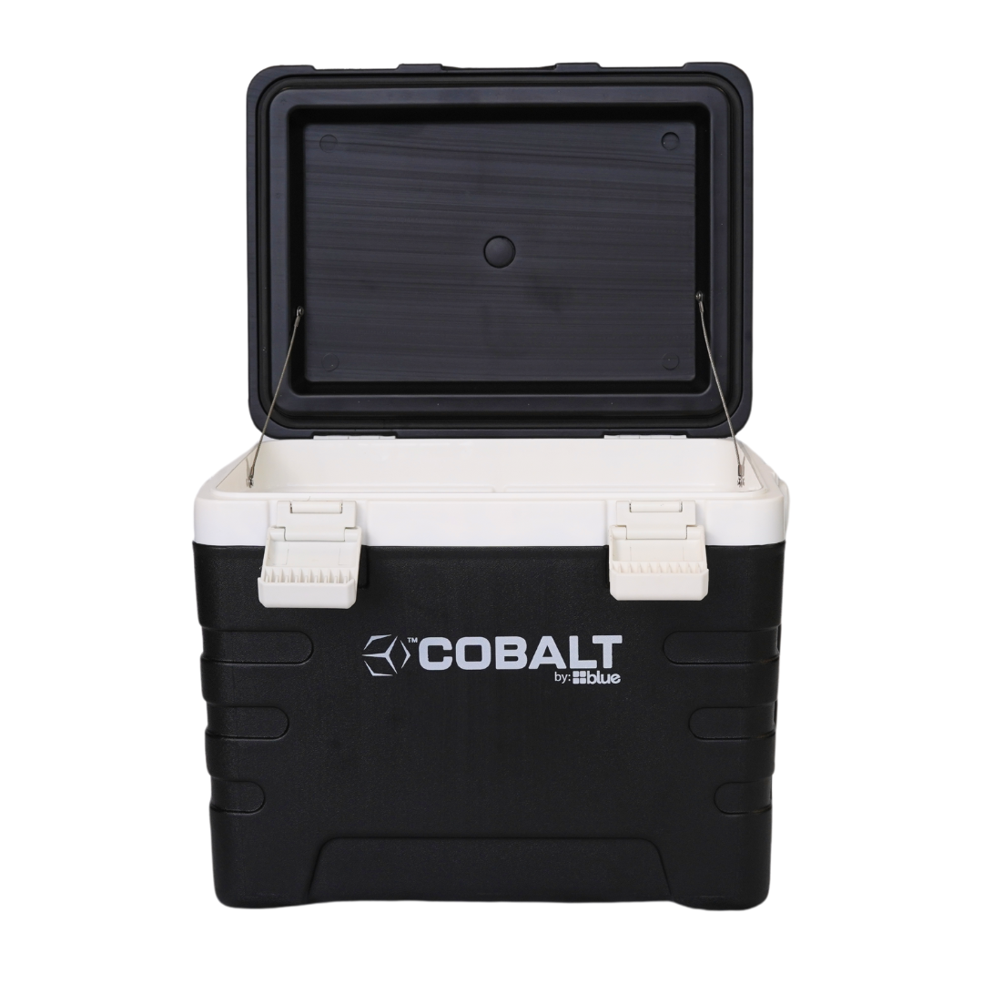 Blue Coolers - Cobalt 37 Quart Weekender Cooler- Black - Open Lid