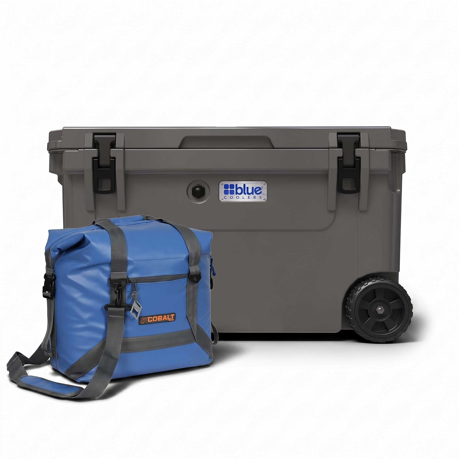 110 Quart Roto Molded Cooler with Wheels + Free Soft Sided Tote Cooler - Promo