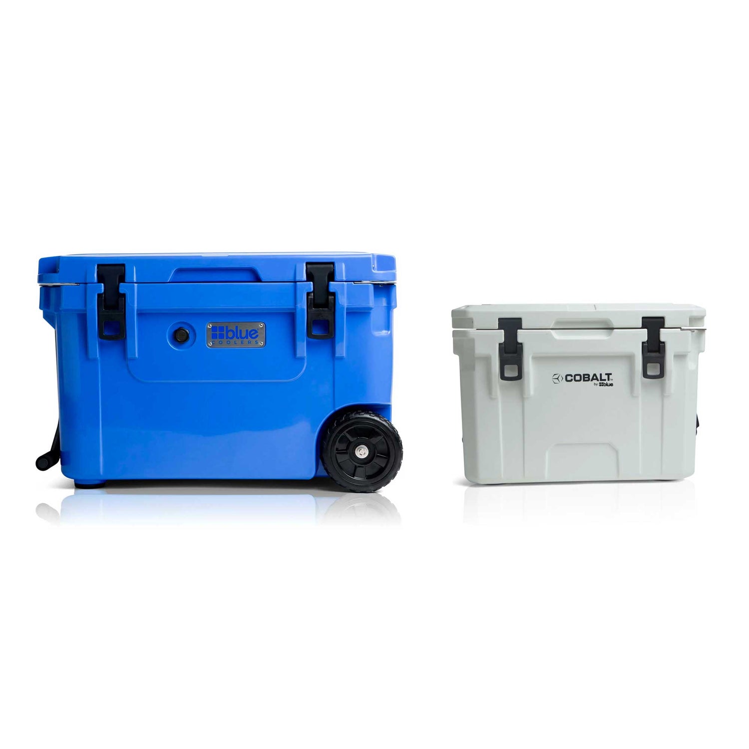 Blue Coolers - Beat the Heat Bundle - 60Q Wheels + 25Q Cobalt - Trademark Blue and White