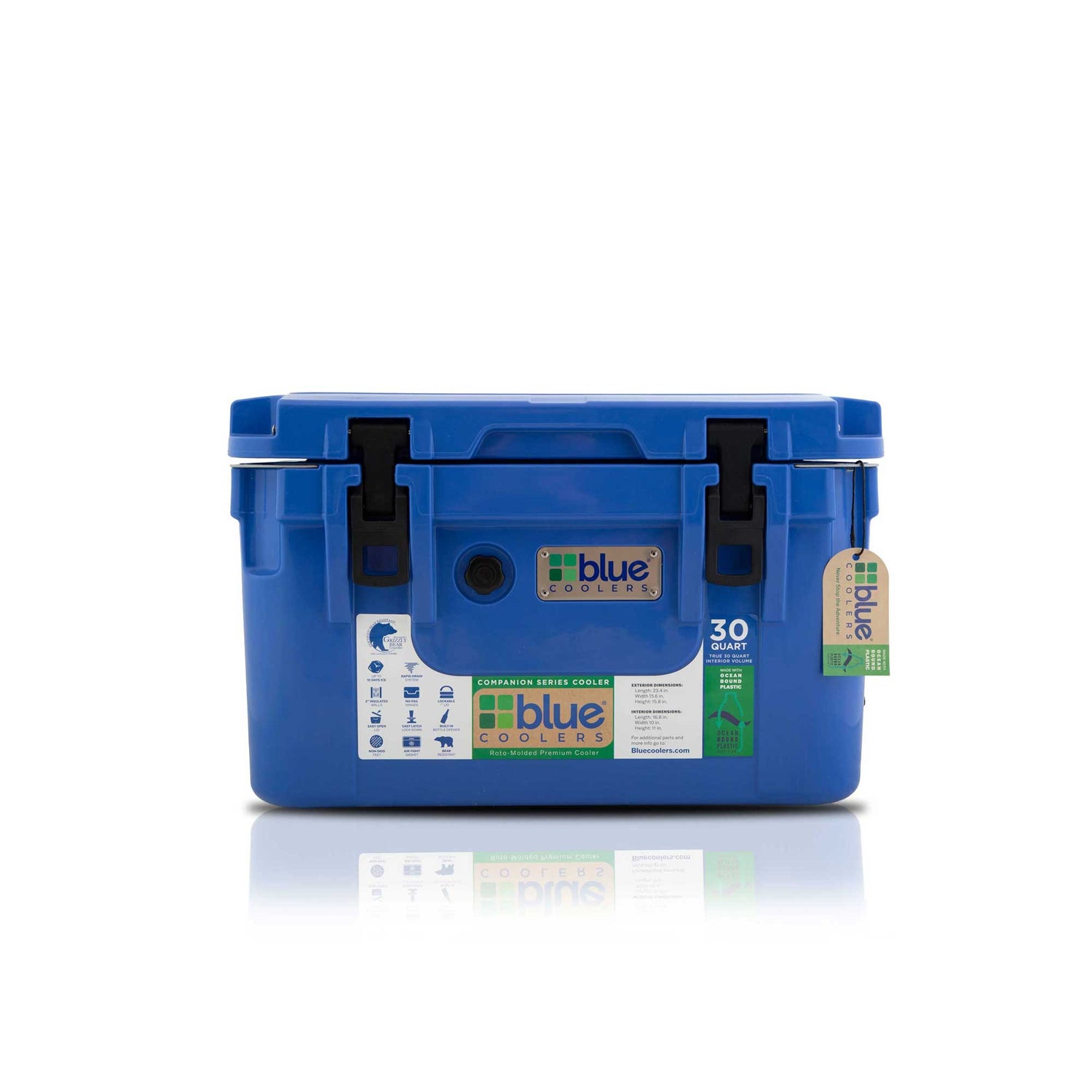 Ocean Bound Reclaimed Plastics 30 Quart Roto-Molded Cooler