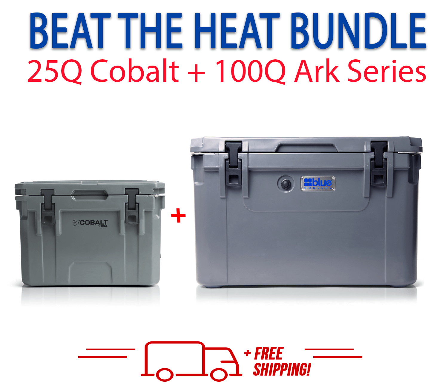 Blue Coolers 3.0 - Beat the Heat Bundle - 100Q + 25Q Cobalt - Promo