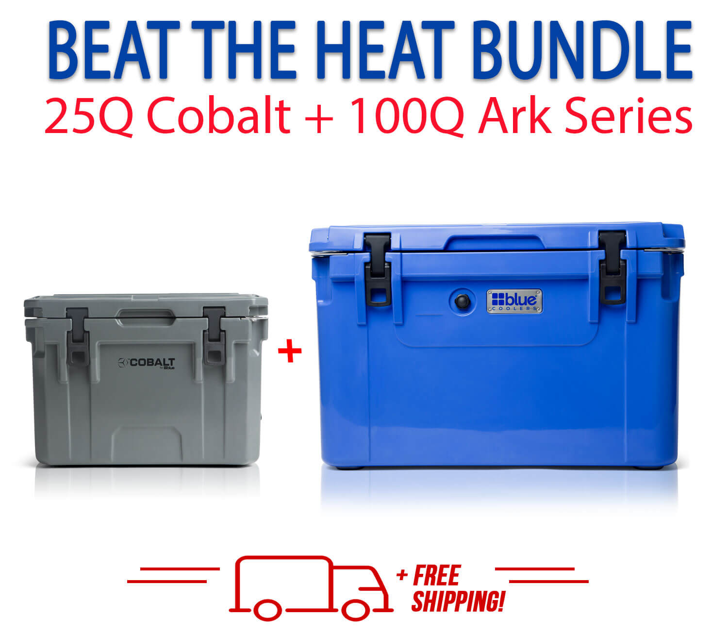 Blue Coolers 3.0 - Beat the Heat Bundle - 100Q + 25Q Cobalt - Promo