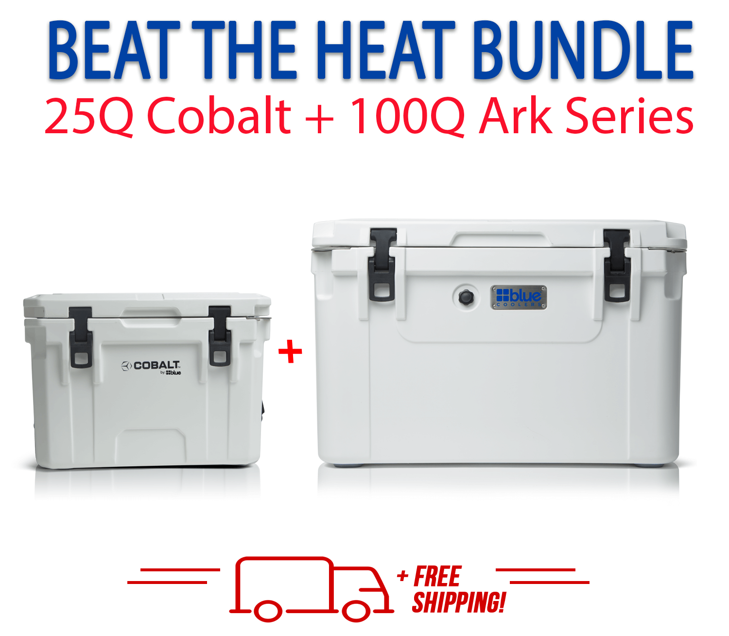Blue Coolers 3.0 - Beat the Heat Bundle - 100Q + 25Q Cobalt - Promo