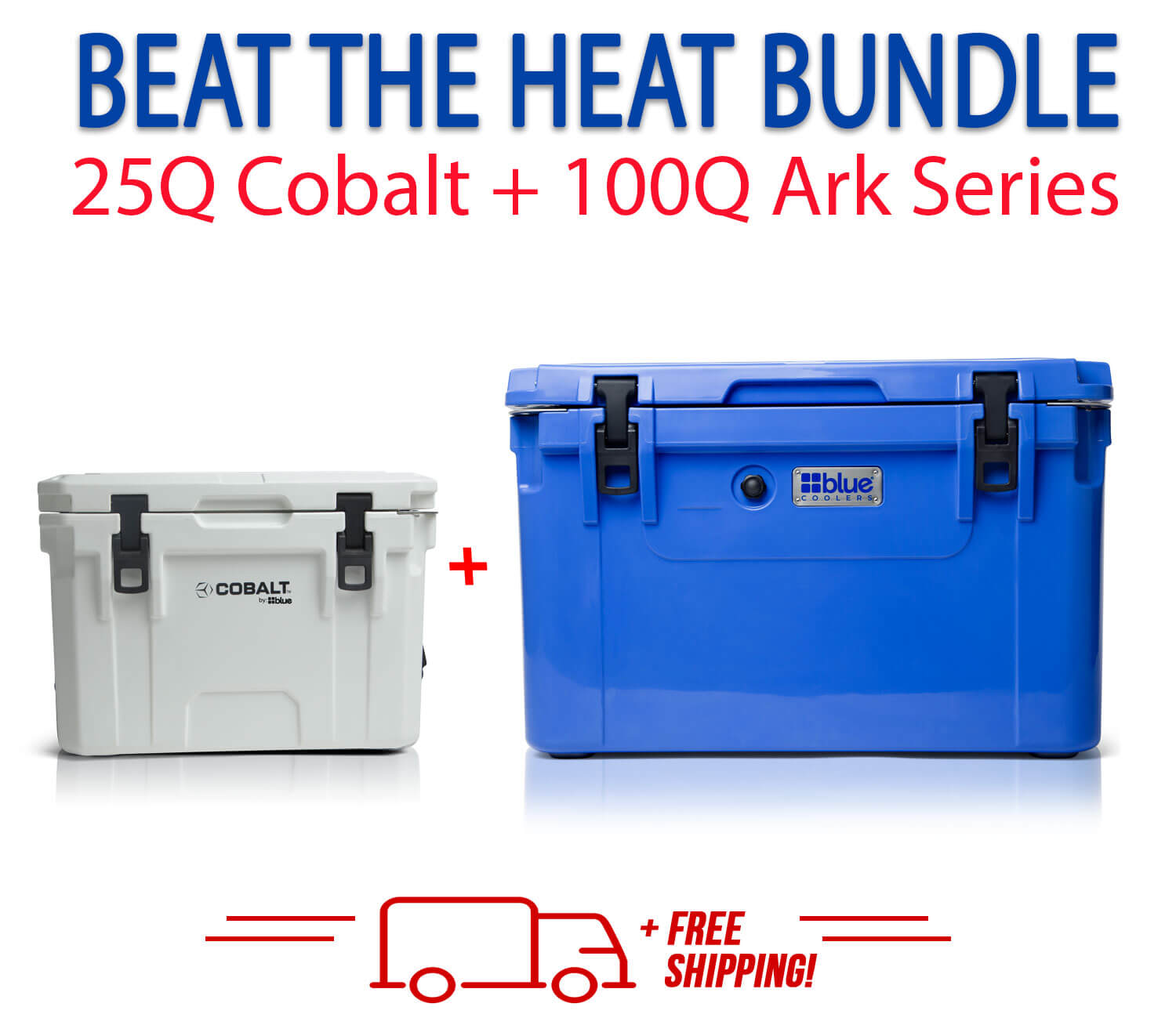 Blue Coolers 3.0 - Beat the Heat Bundle - 100Q + 25Q Cobalt - Promo