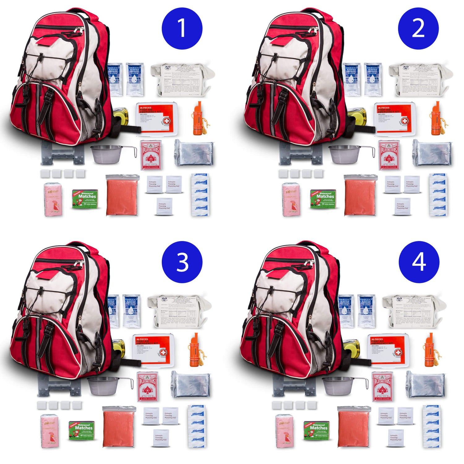 Blue Seventy-Two PRO SERIES Family Pack - Deluxe 3 Day Emergency Kit for 1 Person