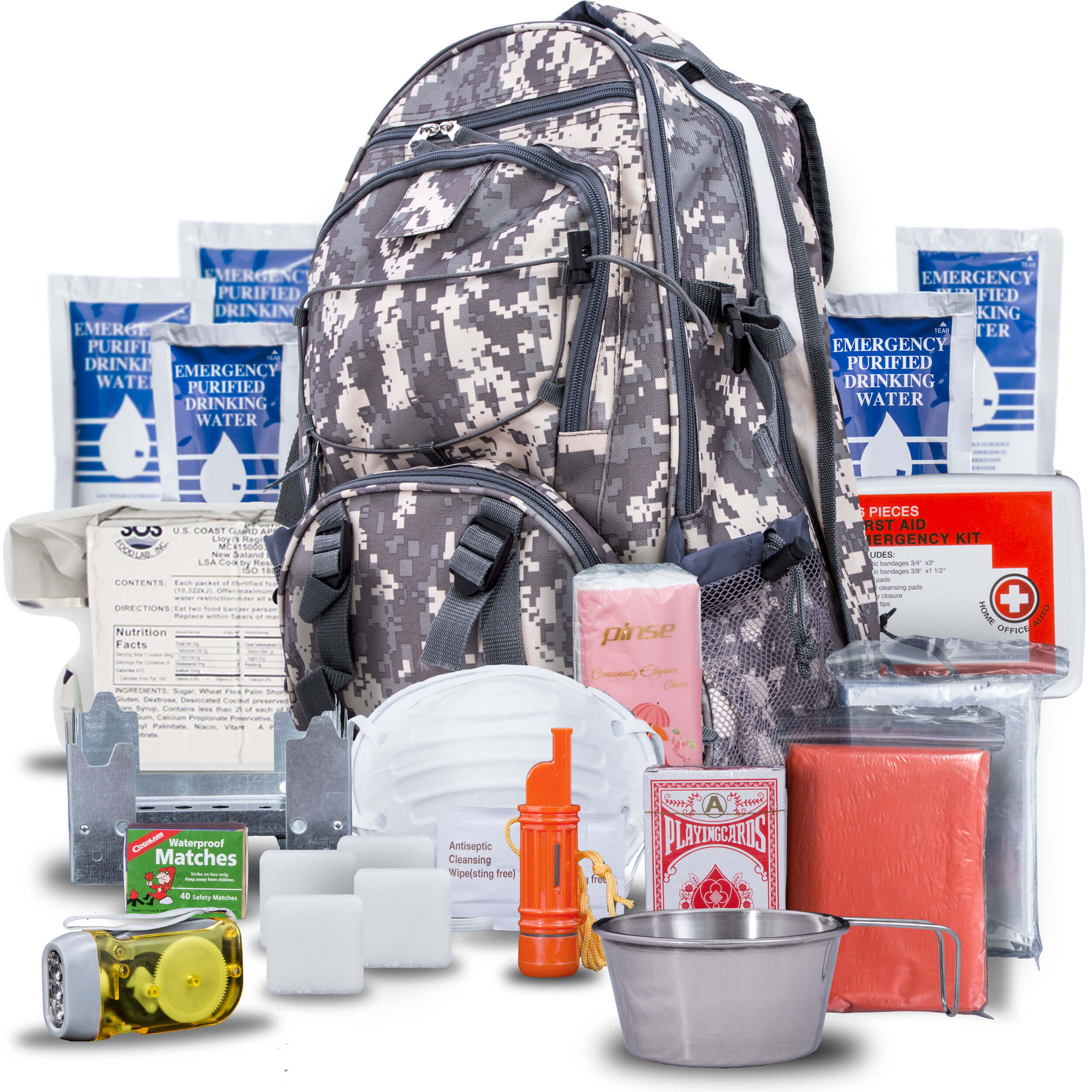 Blue Seventy-Two PRO SERIES - Deluxe 3 Day Emergency Kit for 1