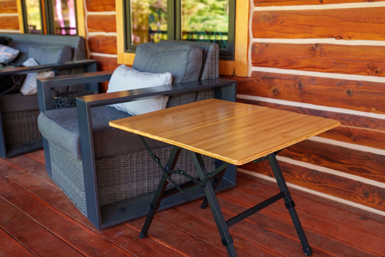 Foldable Bamboo Camping Table - Mountain Summit Gear