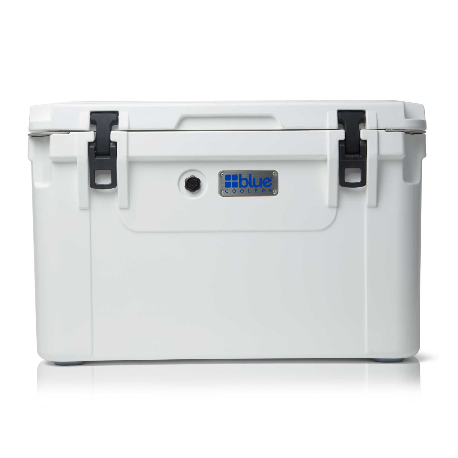 Blue Coolers - 100 Quart Ark Series Roto-Molded Cooler - Arctic White Color - Front View