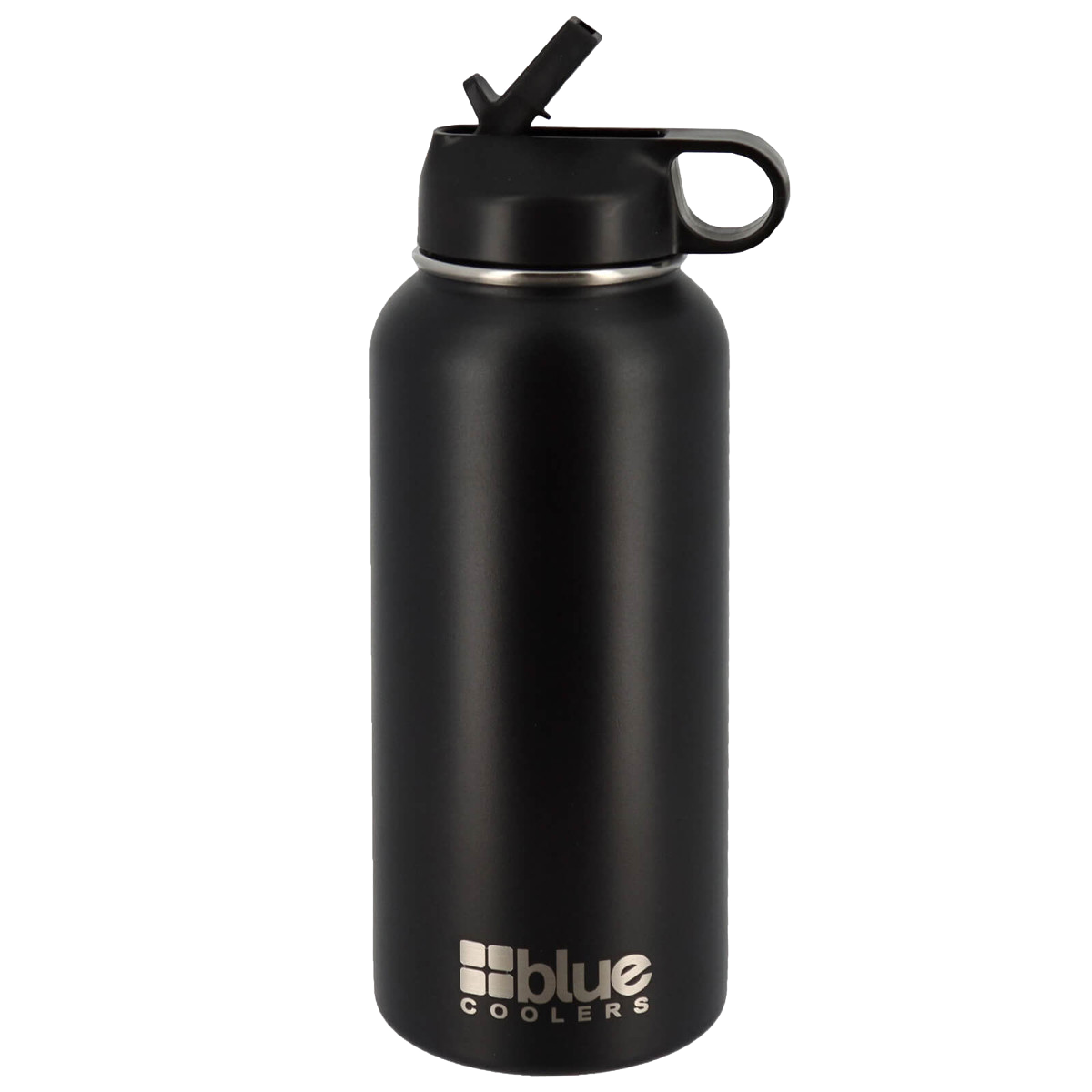 Blue Coolers - Drinkware - 32 oz. Steel Double-wall Vacuum Insulated Flask (Flip Top Lid) - Black