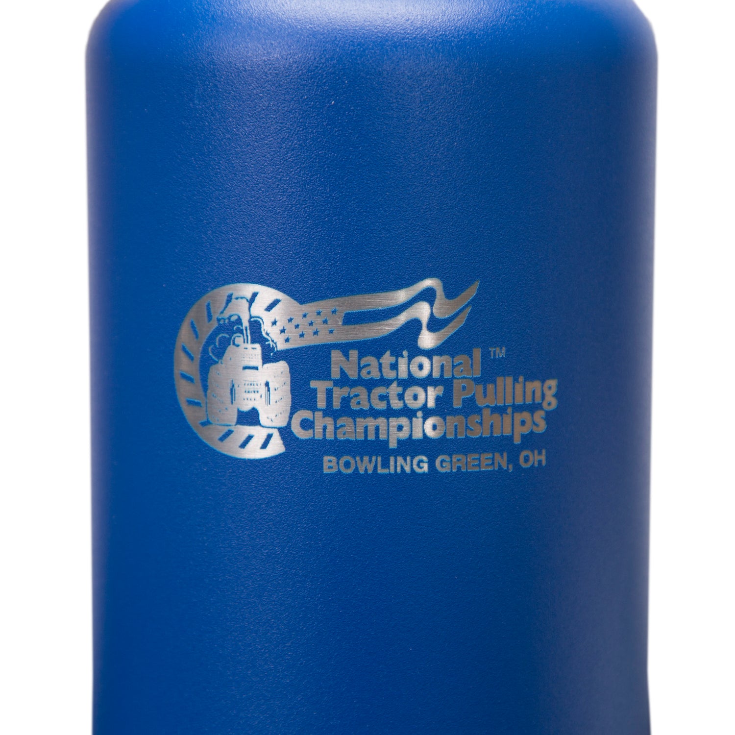 Blue Coolers - NTPC Customized - 32 oz. Steel Double-wall Vacuum Insulated Flask (Flip Top Lid) - Logo Close-up