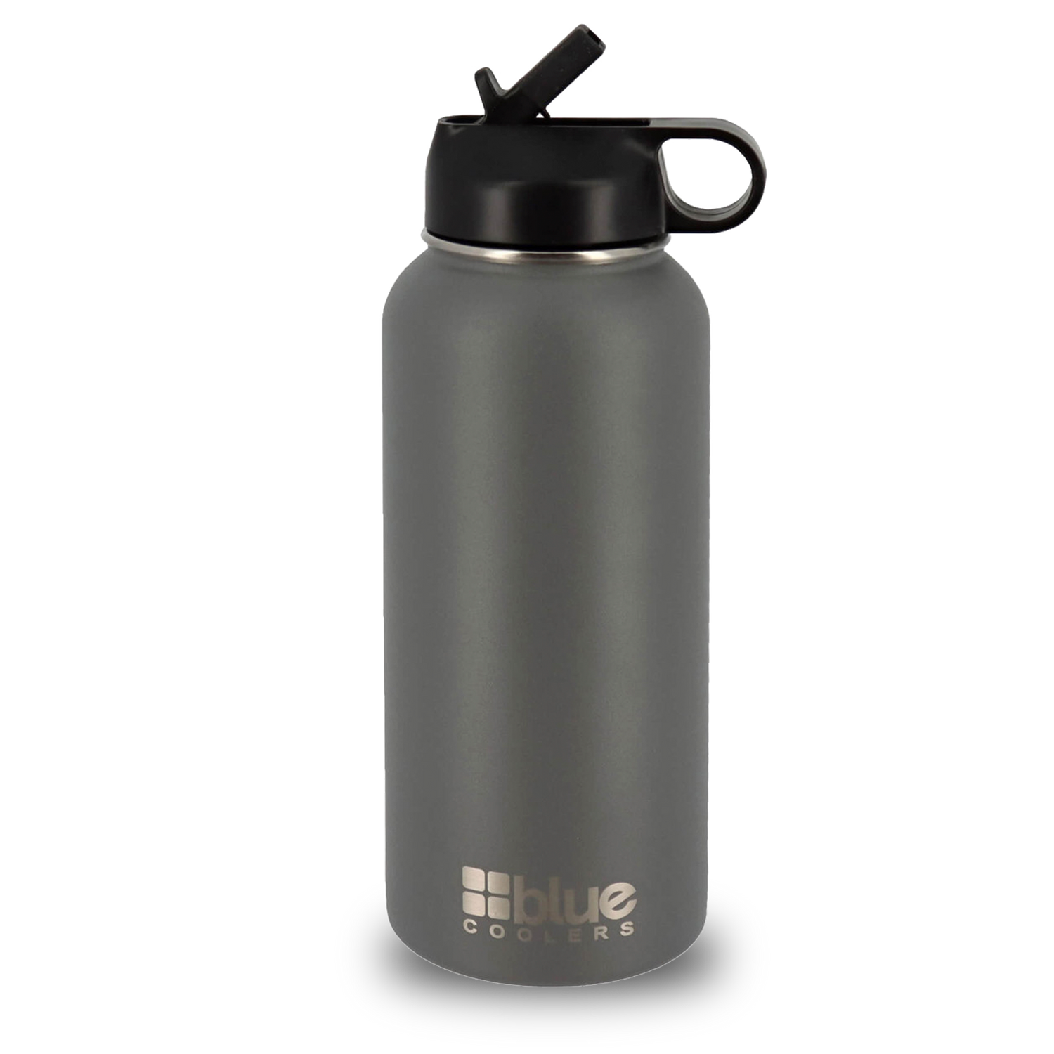 Blue Coolers - Drinkware - 32 oz. Steel Double-wall Vacuum Insulated Flask (Flip Top Lid) - Gray
