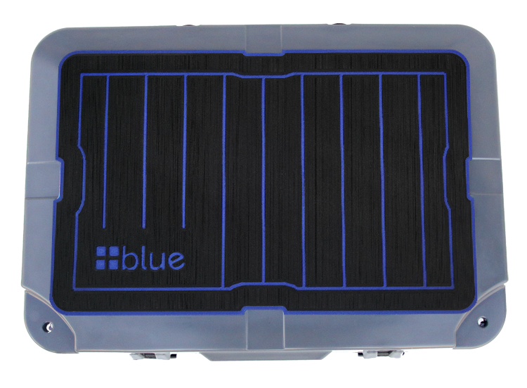 Blue Coolers- Custom Fit Marine Grade Topper Accessory for 30 Quart Coolers - Gray, Black, and Blue