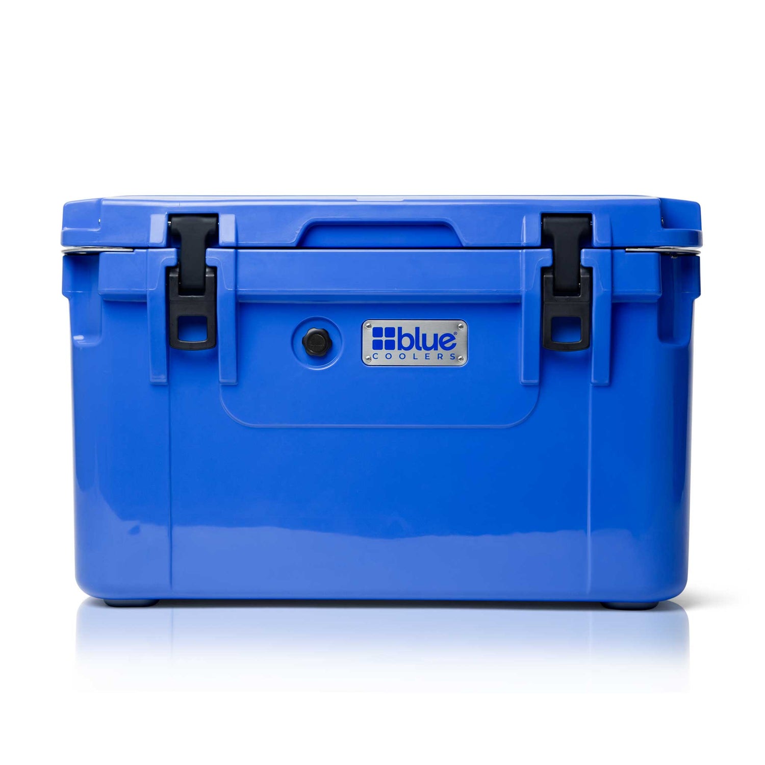 Blue Coolers - 60 Quart Ice Vault Roto-Molded Cooler - Trademark Blue - Front View