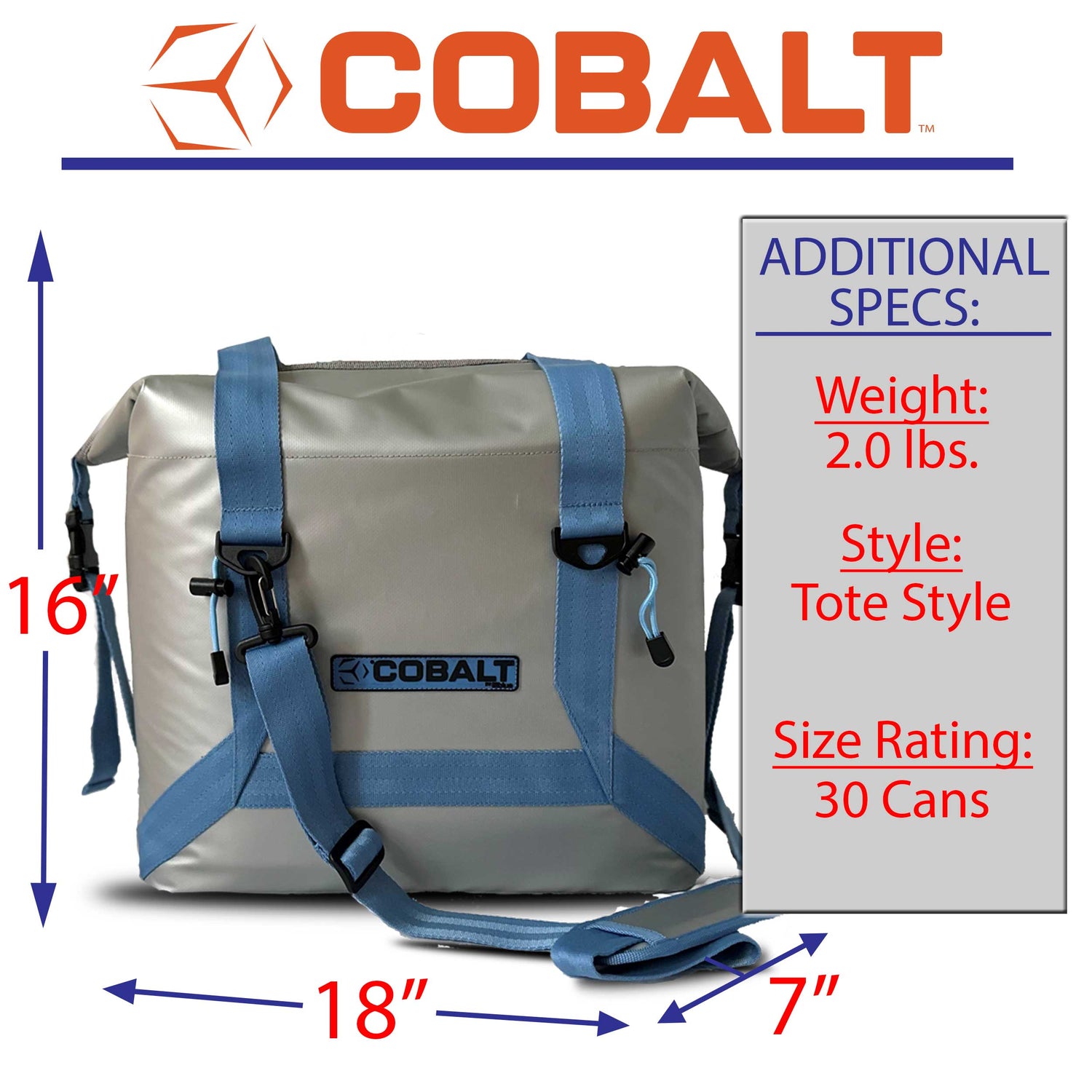 Cobalt Soft Sided Cooler Tote