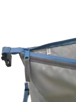 Blue Coolers - Cobalt Soft Sided Cooler Tote - Zipper Close-up
