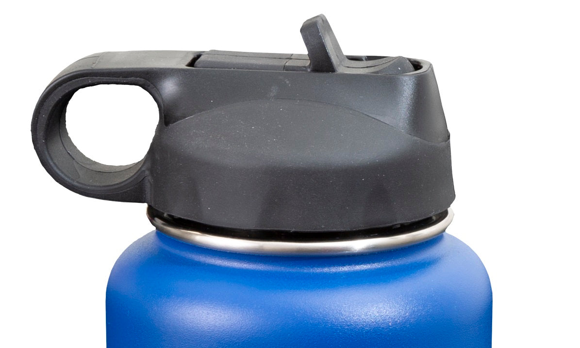 Blue Coolers - NTPC Customized - 32 oz. Steel Double-wall Vacuum Insulated Flask (Flip Top Lid) - Lid Close-up