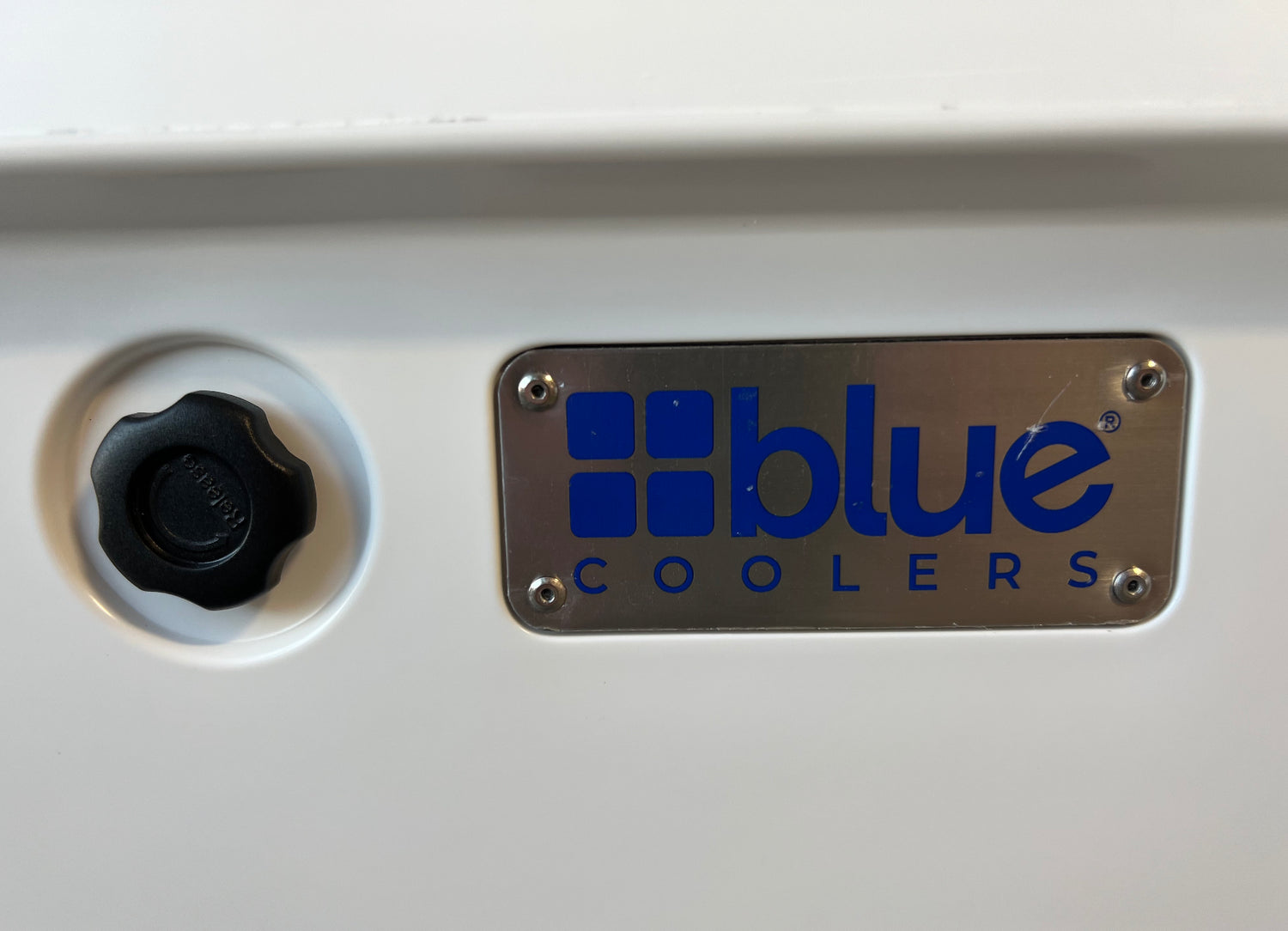 Blue Coolers - Parts - Replacement Release Valve Close-up in Cooler