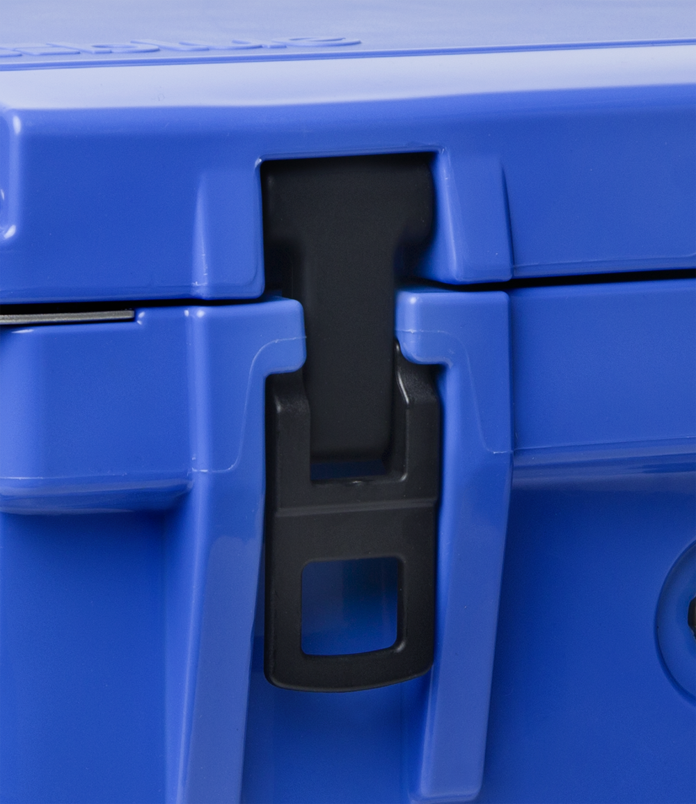 Blue Coolers - Parts - Replacement Lock-Down Latches Blue V. 3.0 & Cobalt (2 Pack) - Close-up on Blue Cooler
