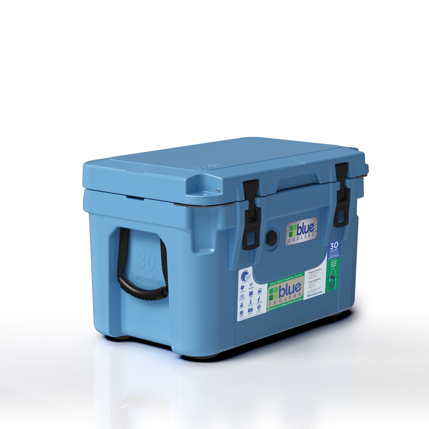 Ocean Bound Reclaimed Plastics 30 Quart Roto-Molded Cooler