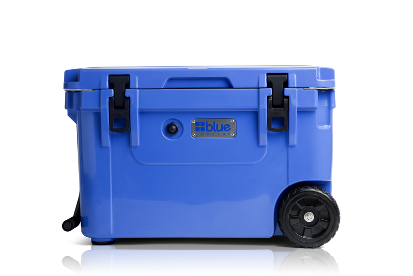 110 Quart Ark Series Roto-Molded Wheeled Cooler – Blue Coolers