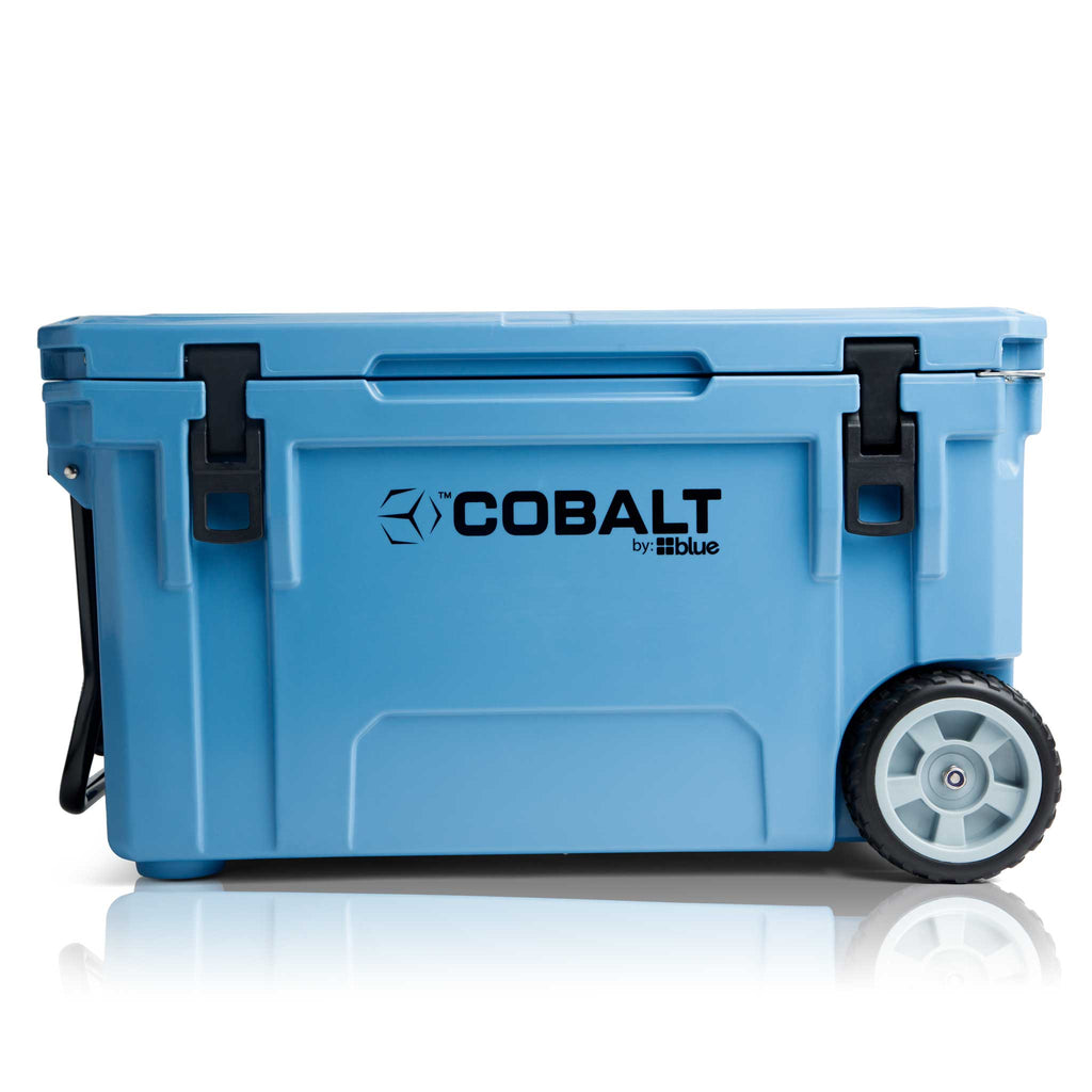 Blue Coolers - Cobalt 55 Quart with Wheels Roto-Molded Super Cooler - Custom - Blue