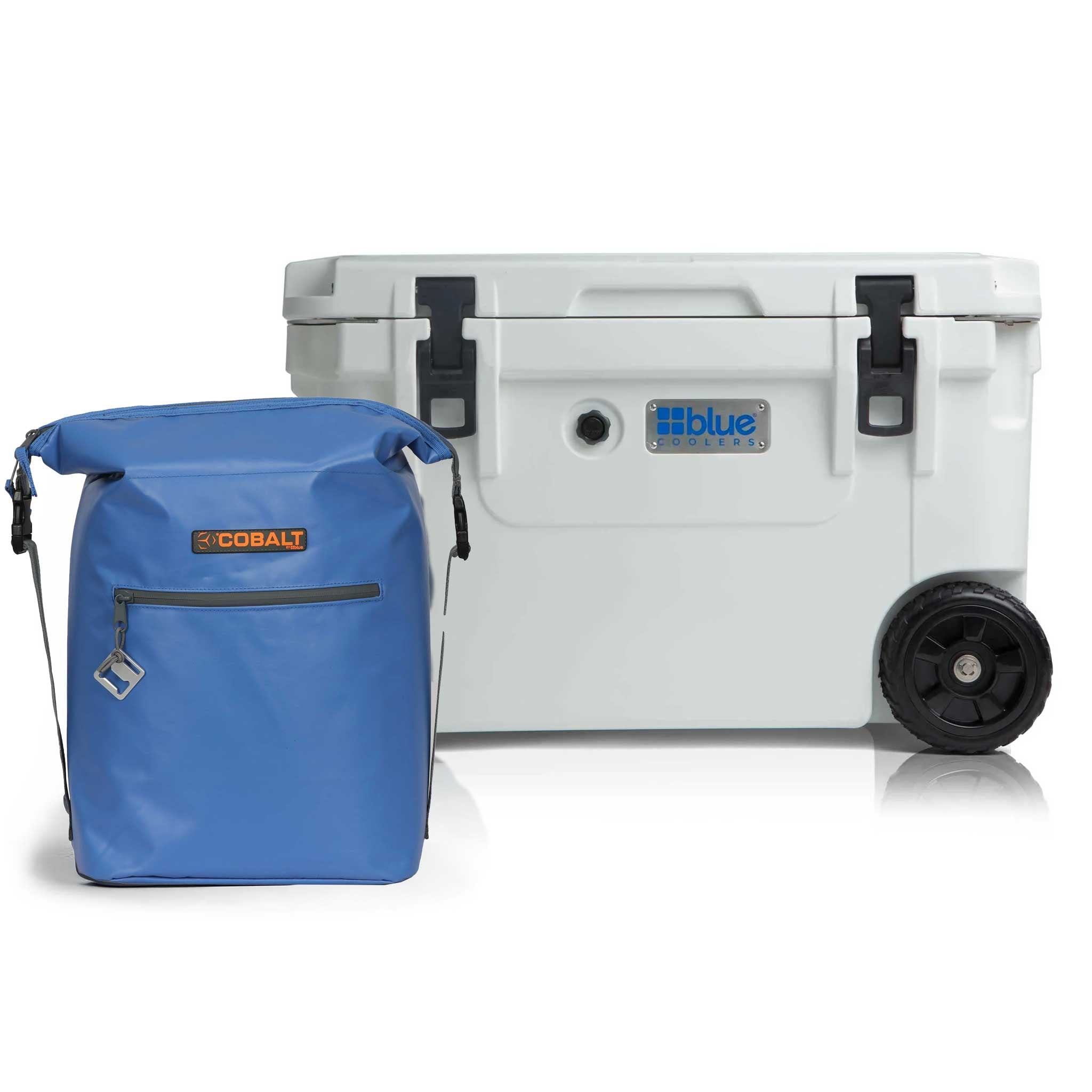 60 Quart Roto Molded Cooler with Wheels + Free Soft Sided Backpack