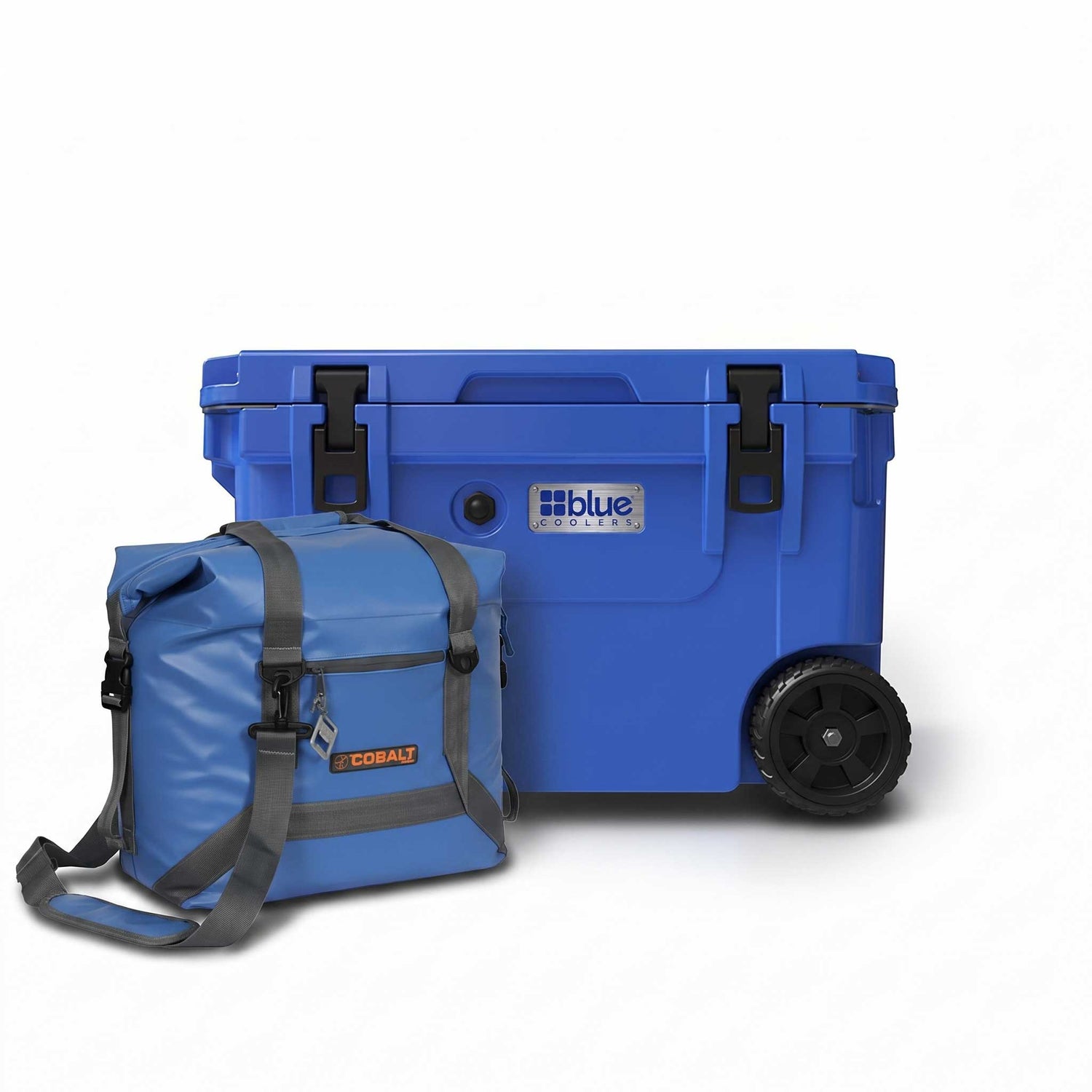 60 Quart Roto Molded Cooler with Wheels + Free Soft Sided Tote Cooler - Promo