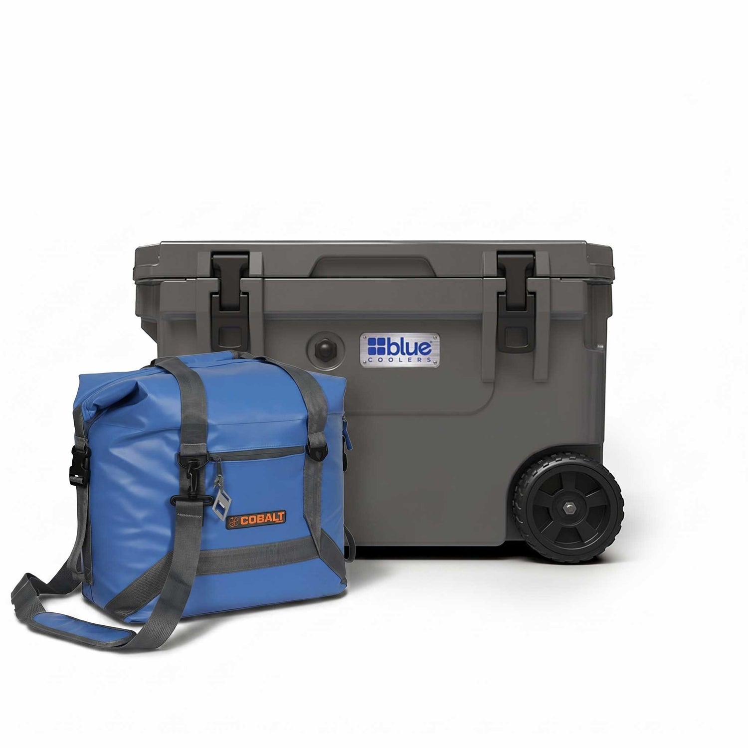 60 Quart Roto Molded Cooler with Wheels + Free Soft Sided Tote Cooler - Promo