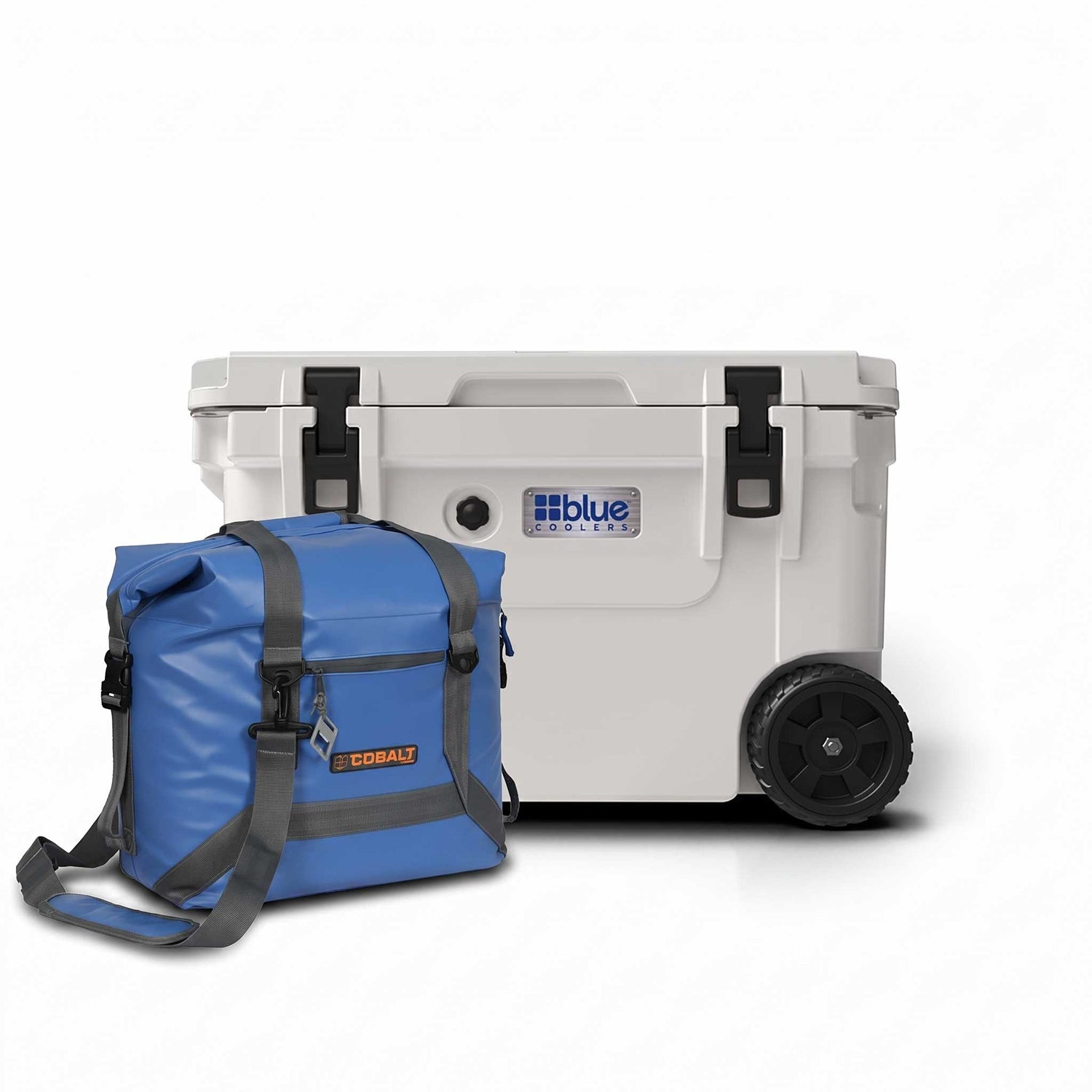 60 Quart Roto Molded Cooler with Wheels + Free Soft Sided Tote Cooler - Promo