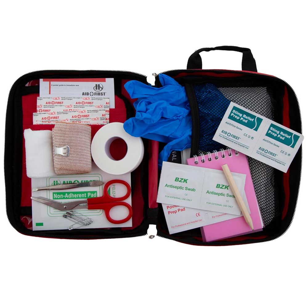 First Aid Kit - Compact Emergency Medical Kit with Bandages, Gauze