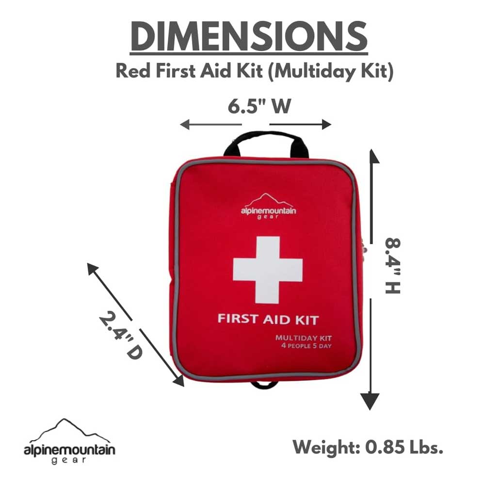 First Aid Kit - Compact Emergency Medical Kit with Bandages, Gauze