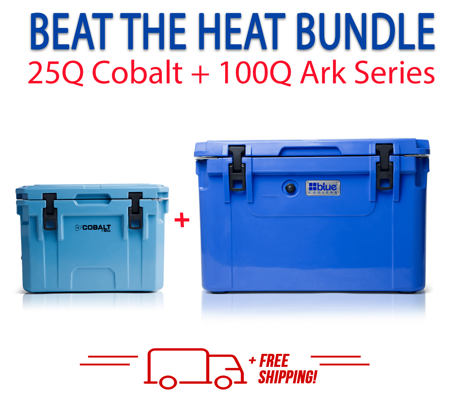 Blue Coolers 3.0 - Beat the Heat Bundle - 100Q + 25Q Cobalt - Promo