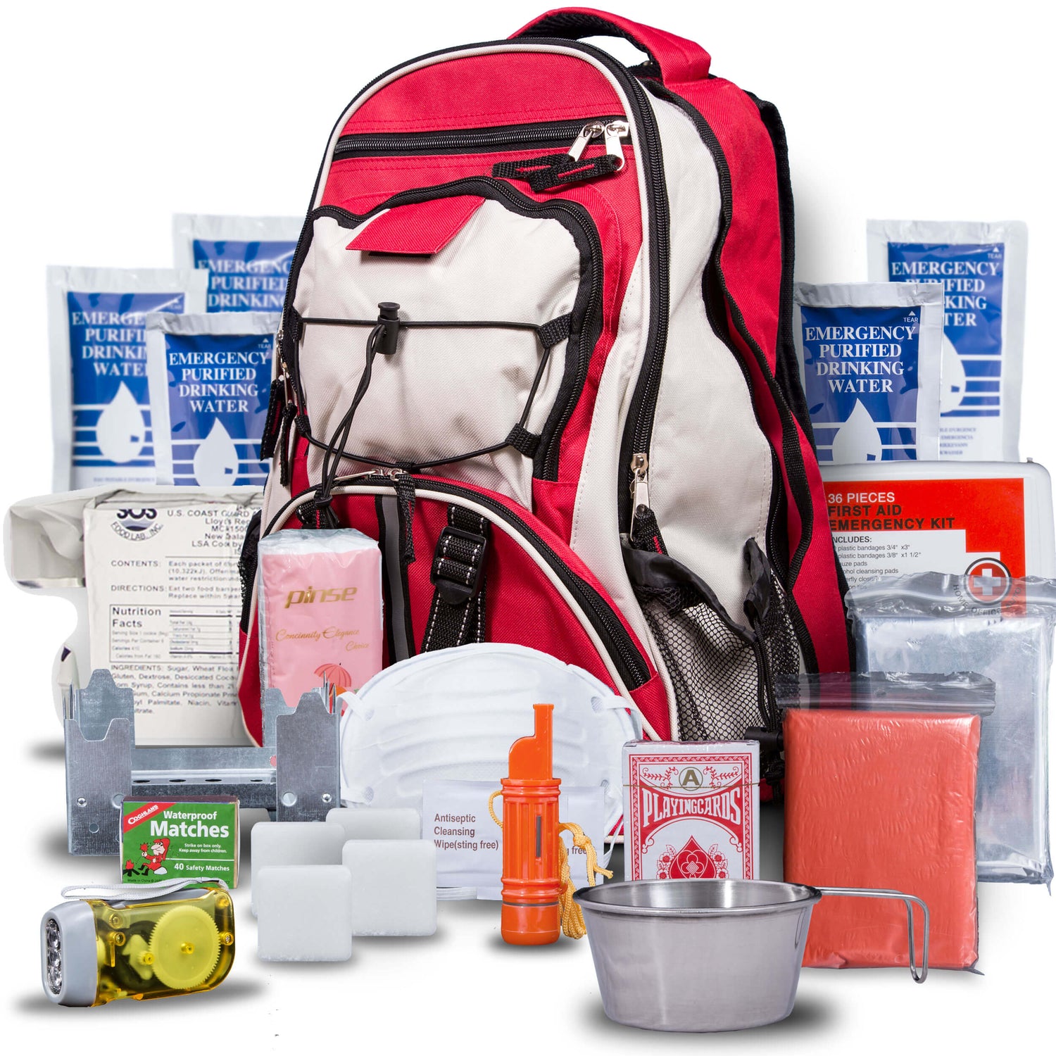 Blue Seventy-Two PRO SERIES - Deluxe 3 Day Emergency Kit for 1 Person