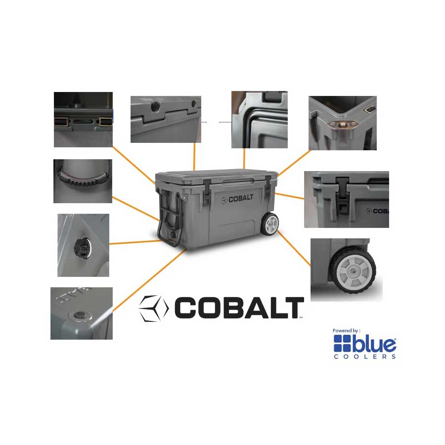 Cobalt 25 Quart Roto-Molded Super Cooler – Blue Coolers