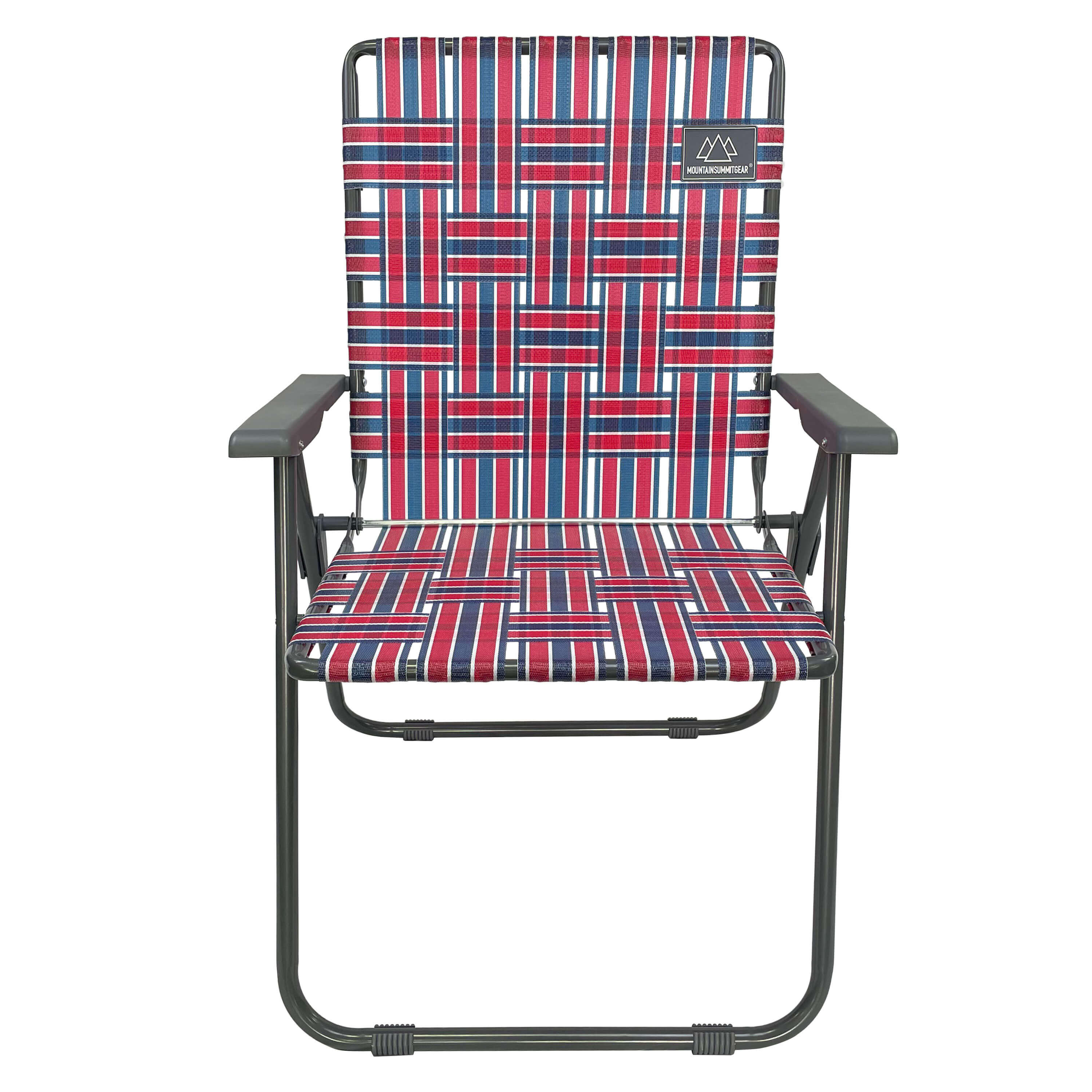 Retro Camp Chair - Red/Blue – Blue Coolers
