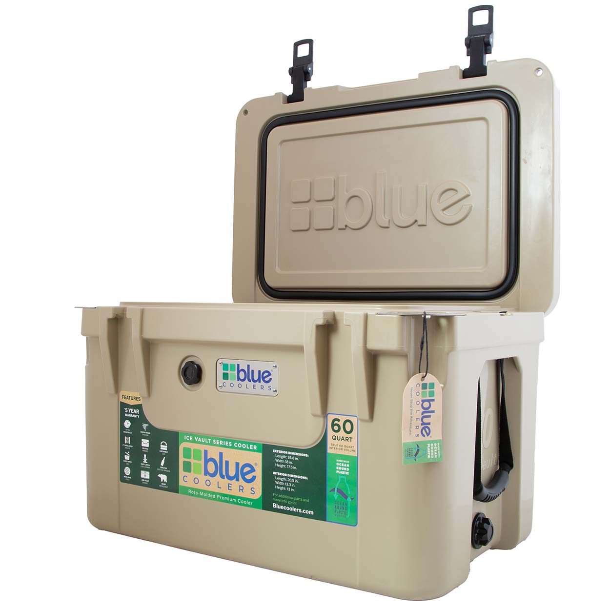 60 Quart Ice Vault Roto-Molded Cooler