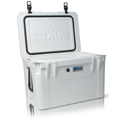 Blue Coolers - 100 Quart Ark Series Roto-Molded Cooler - Arctic White Color - Open Lid