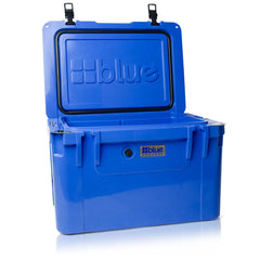 Blue Coolers - 100 Quart Ark Series Roto-Molded Cooler - Trademark Blue Color - Open Lid