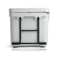 Blue Coolers - 110 Quart Ark series Roto-Molded Wheeled Cooler - Arctic White Color - Side View
