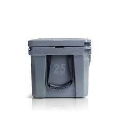 Blue Coolers - Cobalt 25 Quart Roto-Molded Super Cooler - BWP - Gray Side View