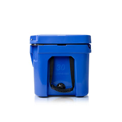 30 Quart Companion Series Roto-Molded Cooler - Trademark Blue - Side View