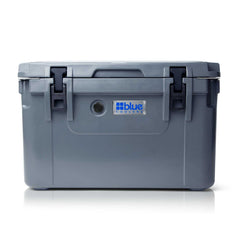 Blue Coolers - 60 Quart Ice Vault Roto-Molded Cooler - Charcoal Gray - Front View