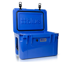 Blue Coolers - 60 Quart Ice Vault Roto-Molded Cooler - Trademark Blue - Open Lid