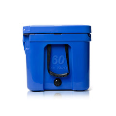 Blue Coolers - 60 Quart Ice Vault Roto-Molded Cooler - Trademark Blue - Side View